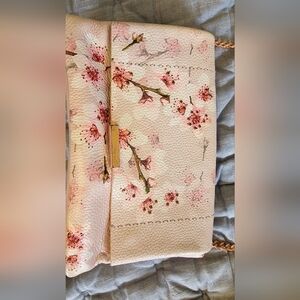 Tim Baker London Floral Pink Clutch
